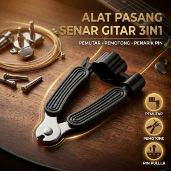 TaffSTUDIO Alat Pasang Senar Gitar 3in1 String Cutter Winder Puller - WLZ-24R