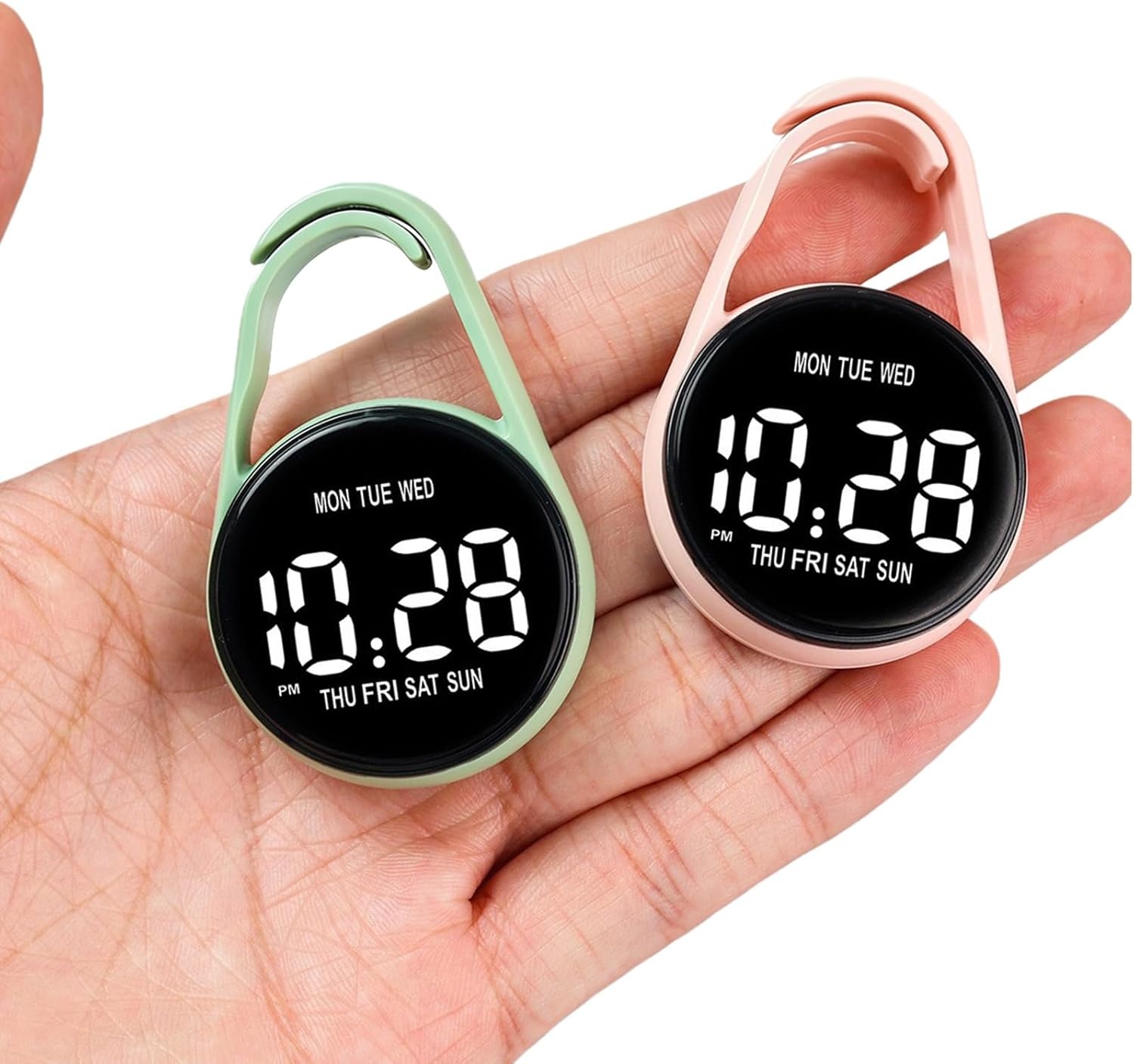Obotsnoi Jam Pocket Watch Digital LED Gantungan Kunci Waterproof - PJX1600 Gambar produk Obotsnoi Jam Pocket Watch Digital LED Gantungan Kunci Waterproof - PJX1600 - 5