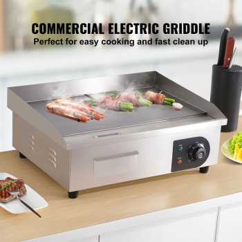Suc Electric Griddle Pan Teppanyaki Alat Pemanggang Komersial 1600W - SZ-818A