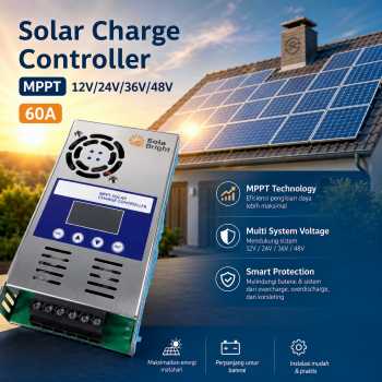SolaBright Solar Charge Controller MPPT Regulator 12V/24V/36V/48V 60A - MPPT-6048