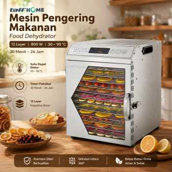 TaffHOME Mesin Pengering Makanan Food Dehydrator Touch Panel - LT65