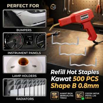 DIYFIX Hot Stapler Refill Staples Welding Kawat Las Tembak 500 PCS - DF86