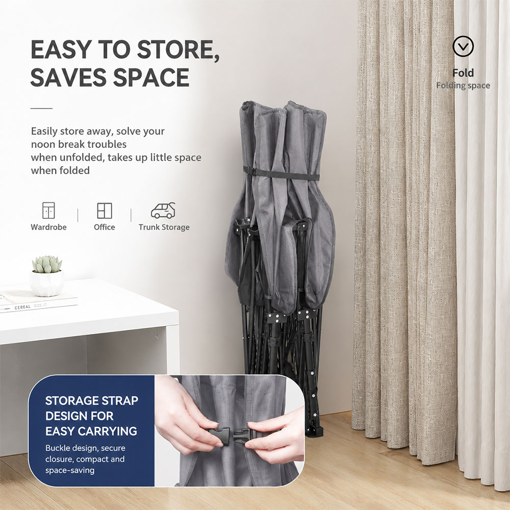 REDCAMP Ranjang Lipat Kursi Malas Velved Portable Folding Escort Bed - NG10 Gambar produk REDCAMP Ranjang Lipat Kursi Malas Velved Portable Folding Escort Bed - NG10 - 7