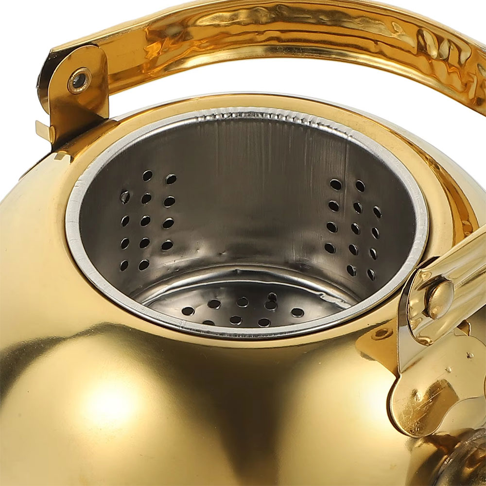 SIANKO Teko Stainless Bulat Saringan Teh Water Kettle Teapot 2L - HS4060 Gambar produk SIANKO Teko Stainless Bulat Saringan Teh Water Kettle Teapot 2L - HS4060 - 5