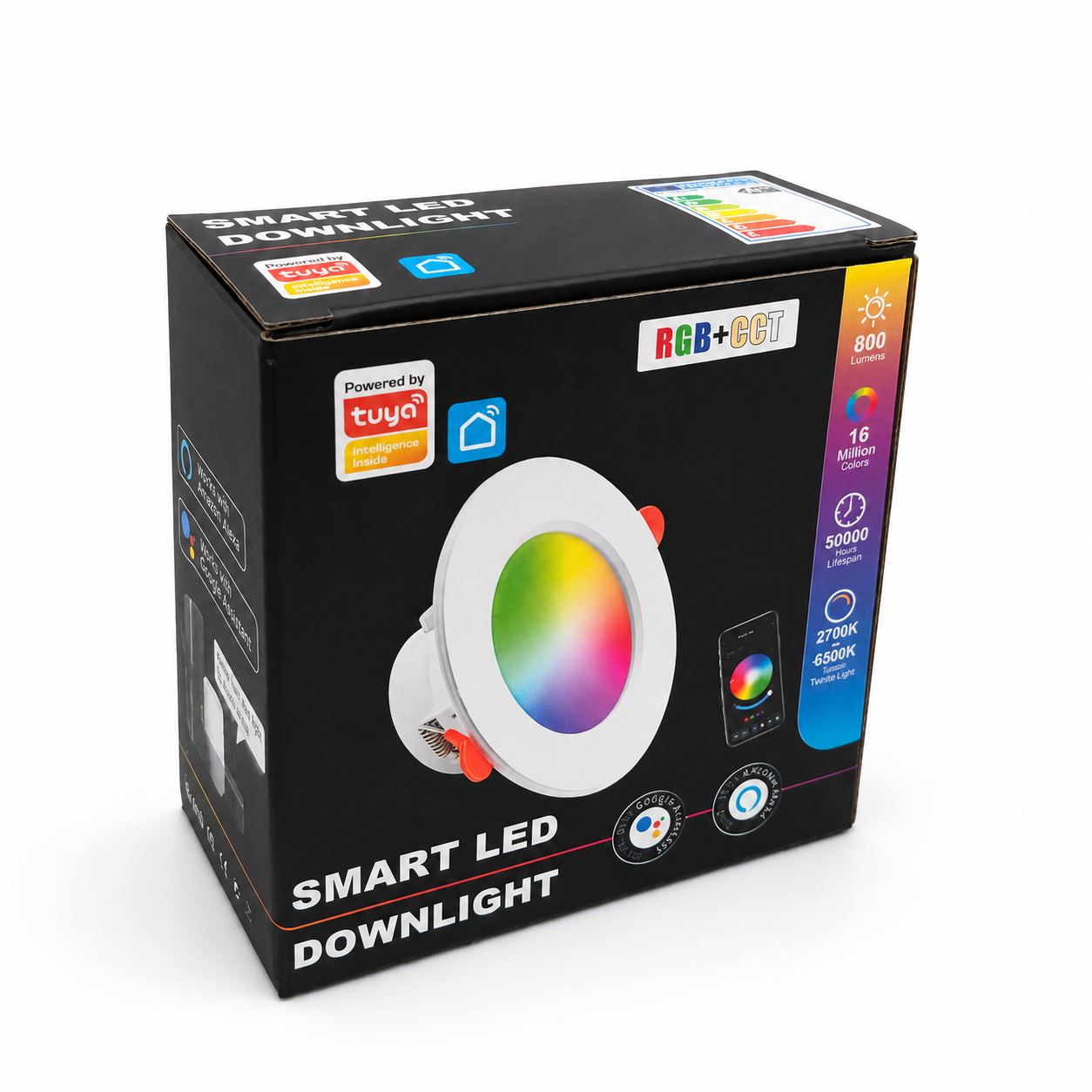 TaffLED Lampu Downlight LED Smart Bulb Bluetooth Tuya 10W RGBCW - A61 Gambar produk TaffLED Lampu Downlight LED Smart Bulb Bluetooth Tuya 10W RGBCW - A61 - Kemasan