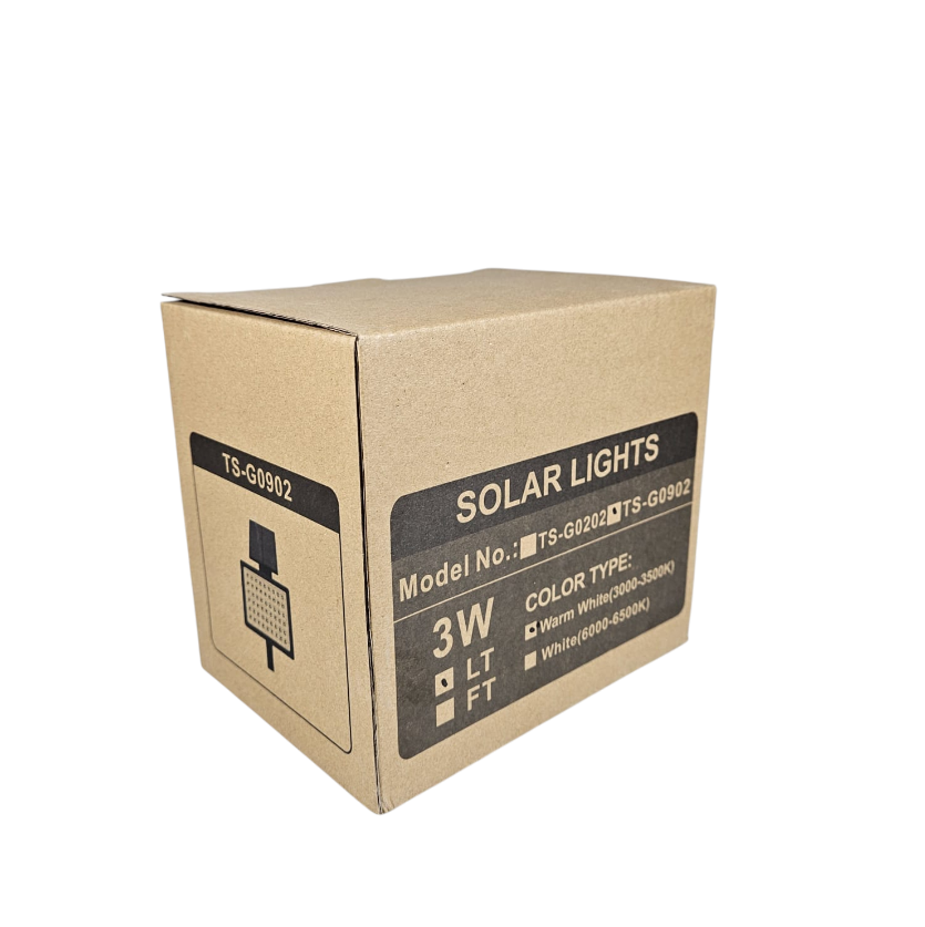 T-SUN Lampu Taman Hias Tancap Solar Sensor Cahaya IP65 Warm White 3W - TS-G0902 Gambar produk T-SUN Lampu Taman Hias Tancap Solar Sensor Cahaya IP65 Warm White 3W - TS-G0902 - Kemasan