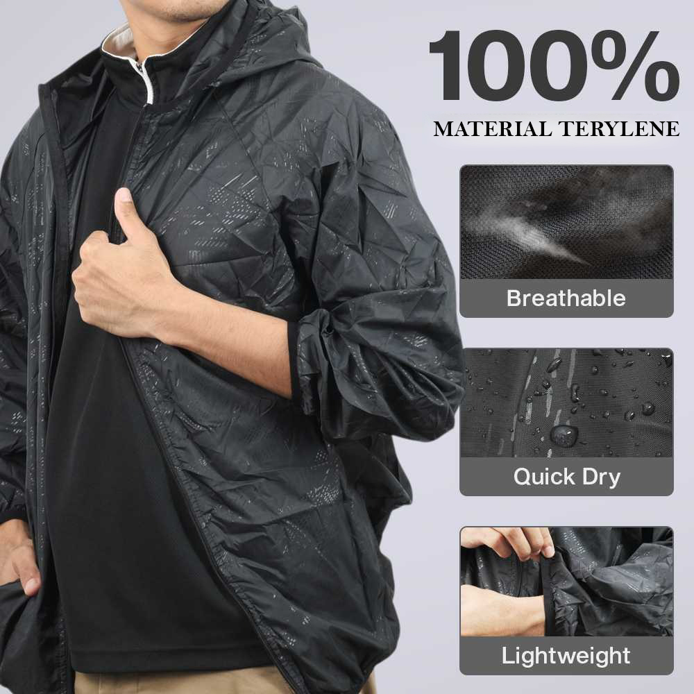 LENTHIMEN Jaket Olahraga Quick-Dry Windbreaker Waterproof Outdoor - WY-01 Gambar produk LENTHIMEN Jaket Olahraga Quick-Dry Windbreaker Waterproof Outdoor - WY-01 - 1