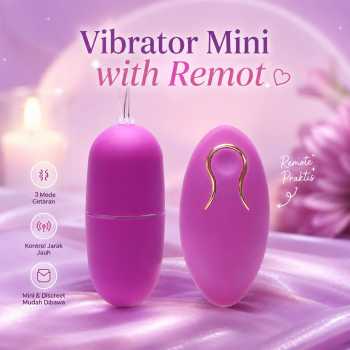 Egg Vibrator Tickler Mini Pijat Tubuh Elektrik Multifungsi with Remote - 11829