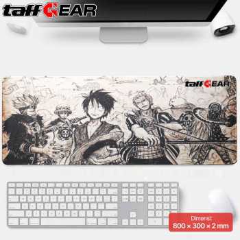 Gambar produk TaffGEAR Mouse Pad Gaming XL Anime Desk Mat 800x300x2mm One Piece - MP004