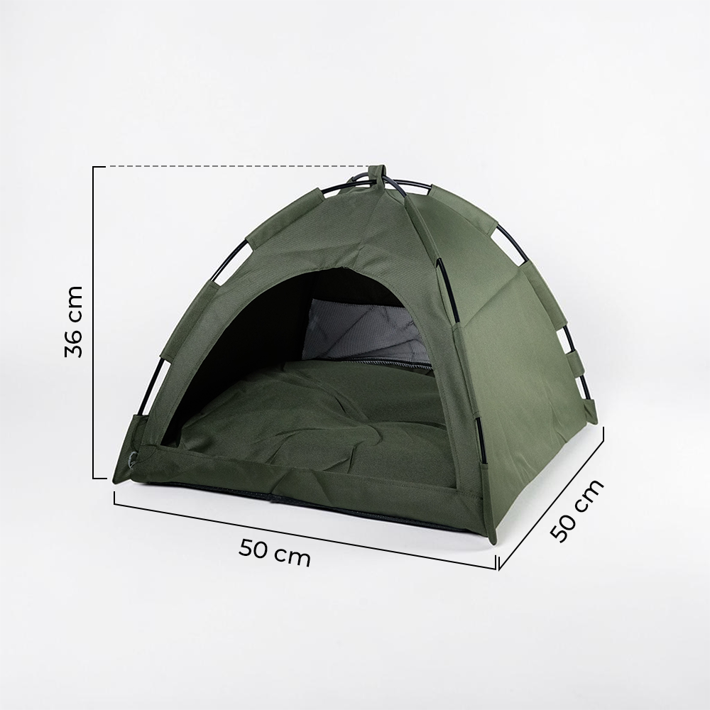 VOOPET Tempat Tidur Kucing Model Tenda Foldable Cat Bed with Pillow Size L - VP2 Gambar produk VOOPET Tempat Tidur Kucing Model Tenda Foldable Cat Bed with Pillow Size L - VP2 - 7