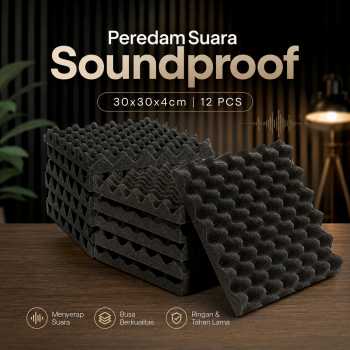 JROD Busa Telur Peredam Suara Soundproof Foam 30x30x4cm 12 PCS - SFS1