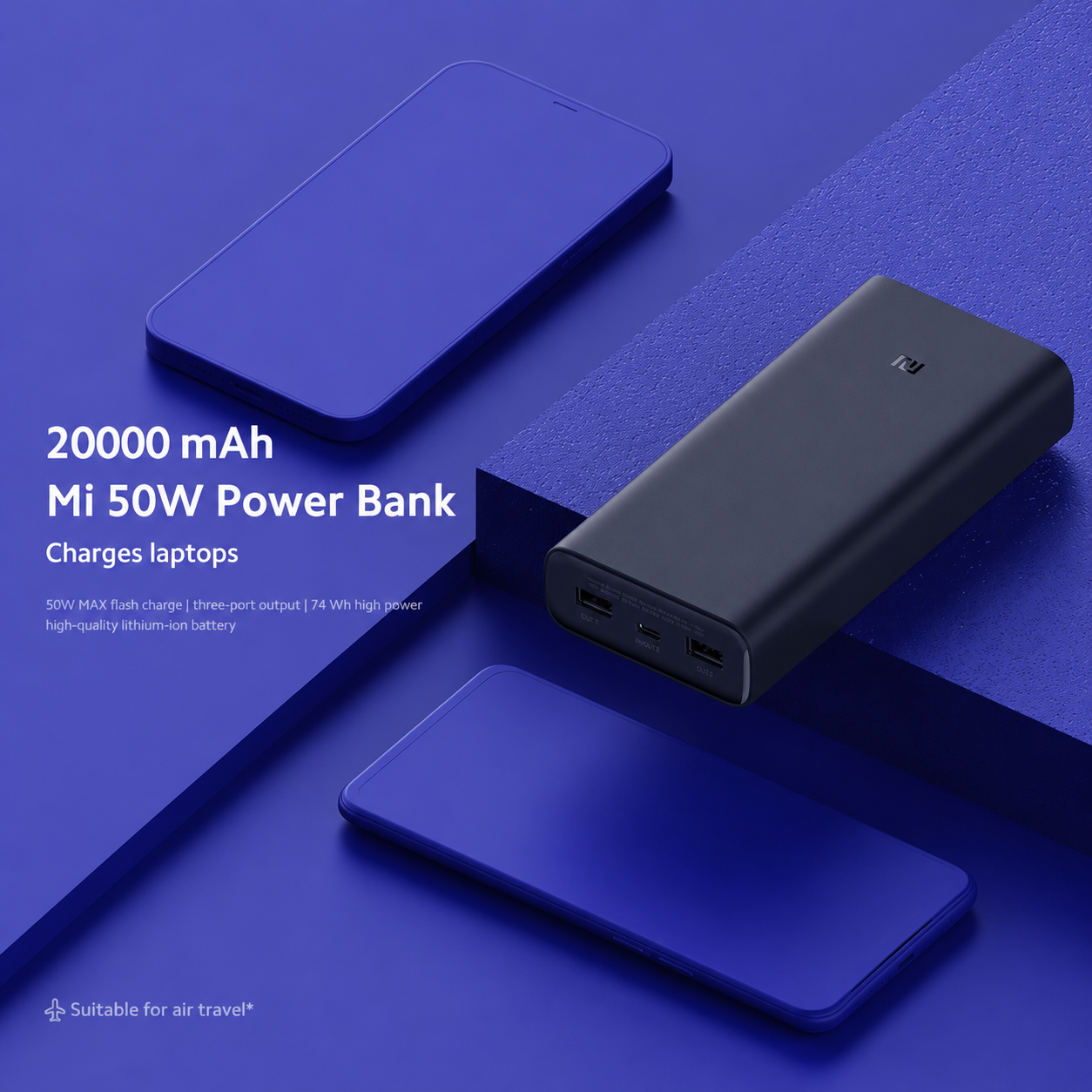 Xiaomi Power Bank 20000mAh Fast Charging Multi Port USB Type C 50W - PB2050SZM Gambar produk Xiaomi Power Bank 20000mAh Fast Charging Multi Port USB Type C 50W - PB2050SZM - Utama
