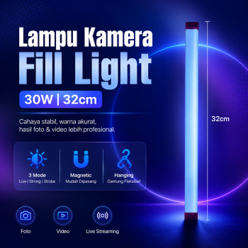 TaffLED Lampu Kamera Fotografi LED Video Fill Light 30W 32cm - T530