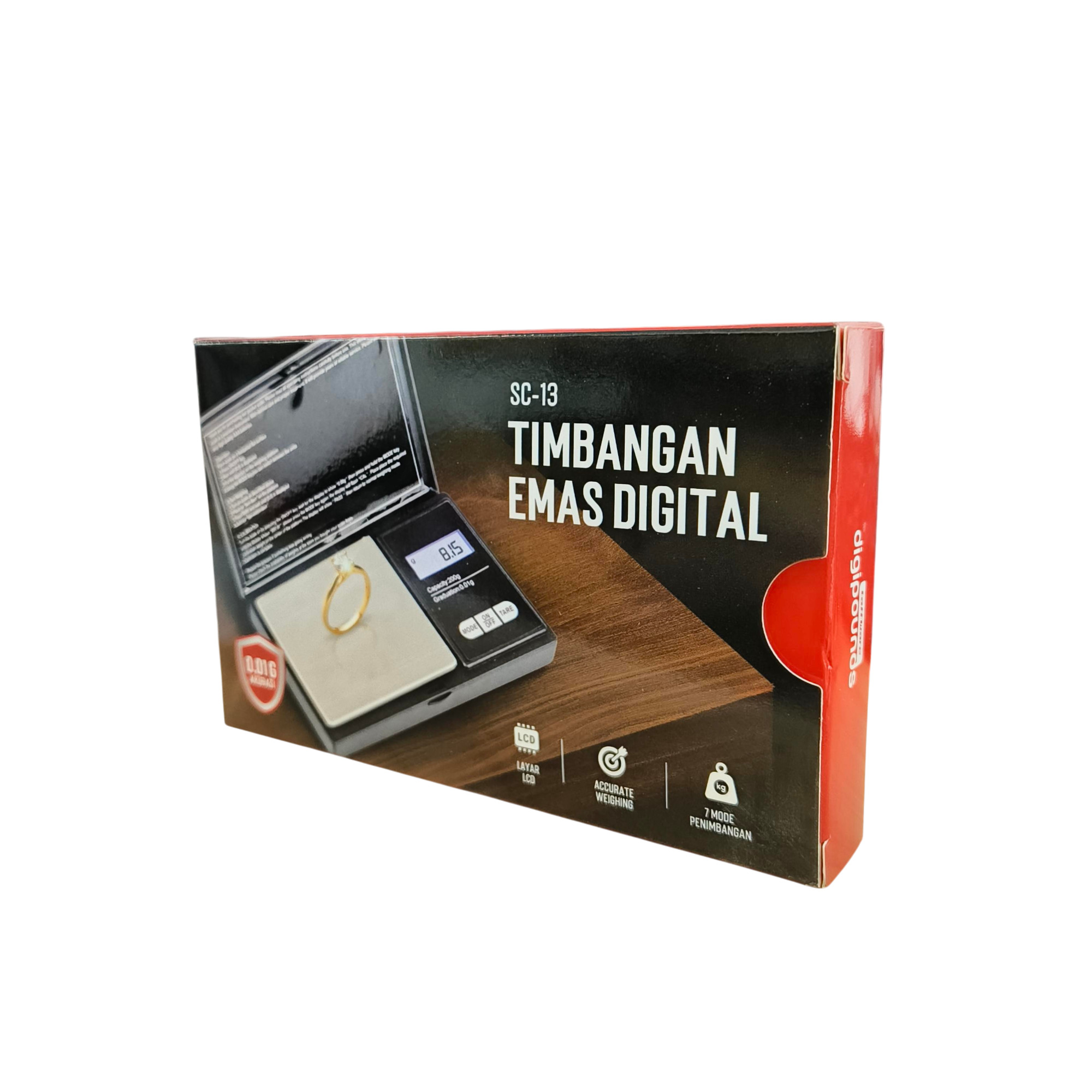 Taffware Digipounds Timbangan Emas Mini Digital Multifungsi 0.01g 100g - SC-13 / VSW0083 Gambar produk Taffware Digipounds Timbangan Emas Mini Digital Multifungsi 0.01g 100g - SC-13 / VSW0083 - Kemasan