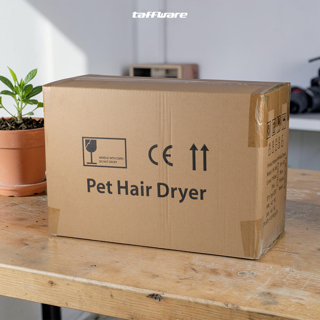 Taffware Pet Hair Dryer Dog Cat Grooming Stepless Speed 2100W - SH-168 Gambar produk Taffware Pet Hair Dryer Dog Cat Grooming Stepless Speed 2100W - SH-168 - Kemasan