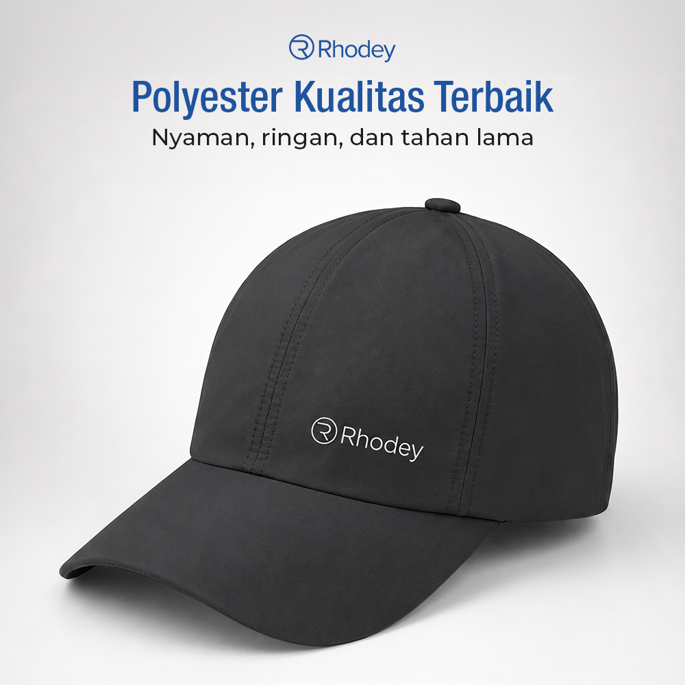 Gambar produk Rhodey Topi Baseball Polos Unisex Polyester Sport Style Cap - MZ237 - 2
