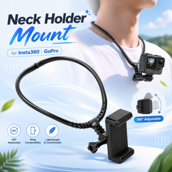 CHOHO Neck Holder Mount Phone Strap Lanyard for Insta360 GoPro - SW2