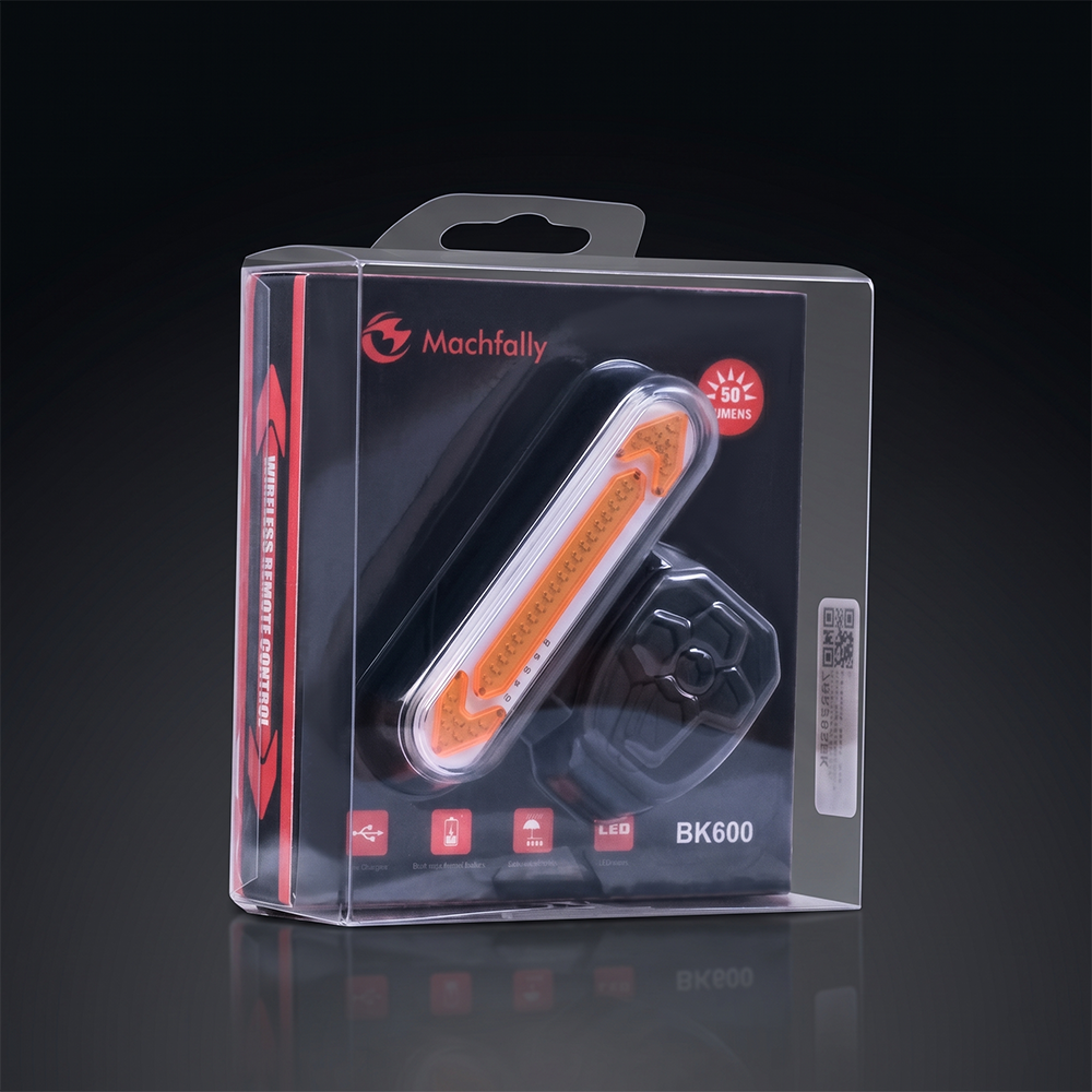 Machfally Lampu Belakang Sepeda LED Rechargeable Tail Light 50 Lumens - BK600 Gambar produk Machfally Lampu Belakang Sepeda LED Rechargeable Tail Light 50 Lumens - BK600 - Kemasan