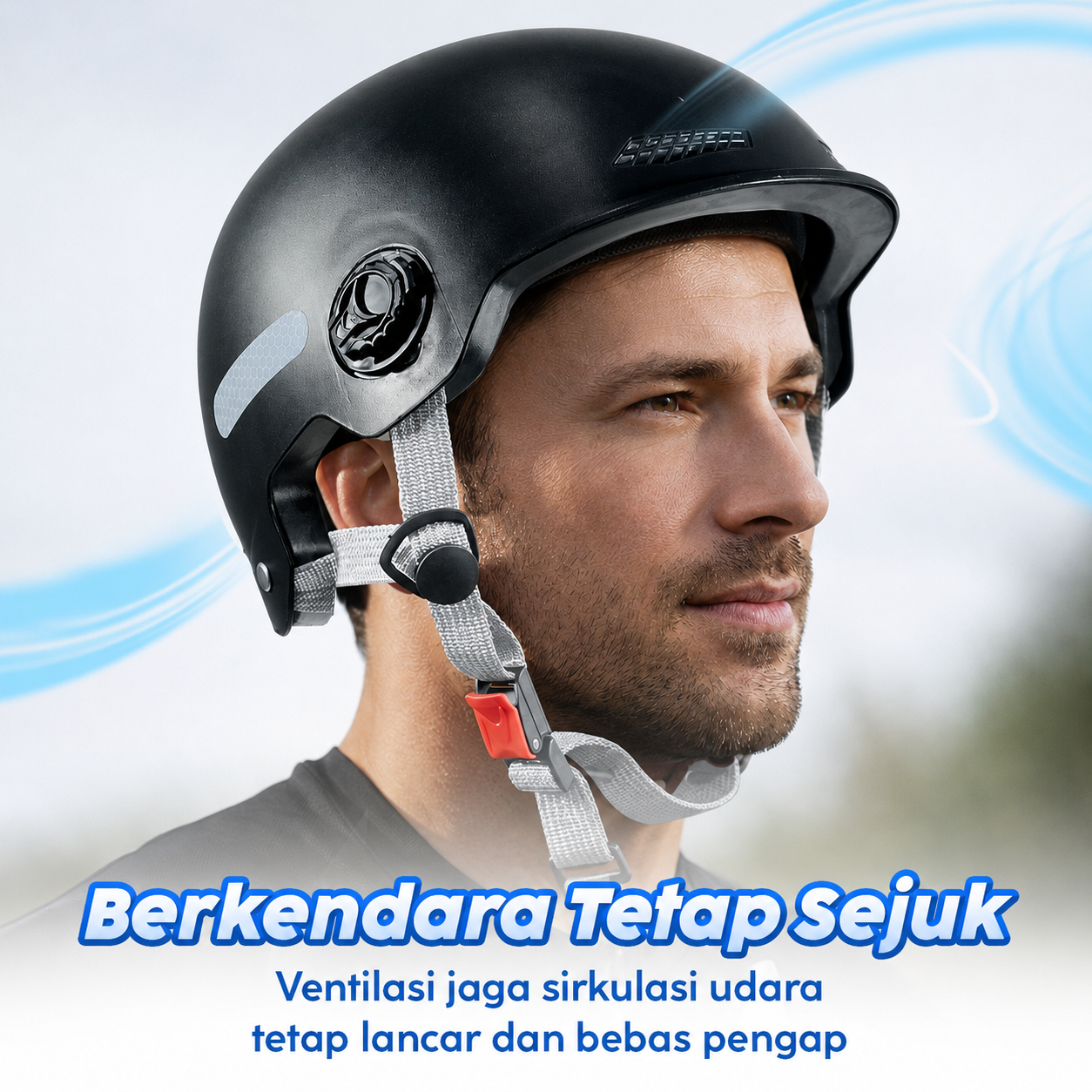 SPORT BIBU Helm Sepeda Road Bike Vintage Bicycle Helmet 4 Air Vents - U20 Gambar produk SPORT BIBU Helm Sepeda Road Bike Vintage Bicycle Helmet 4 Air Vents - U20 - 2