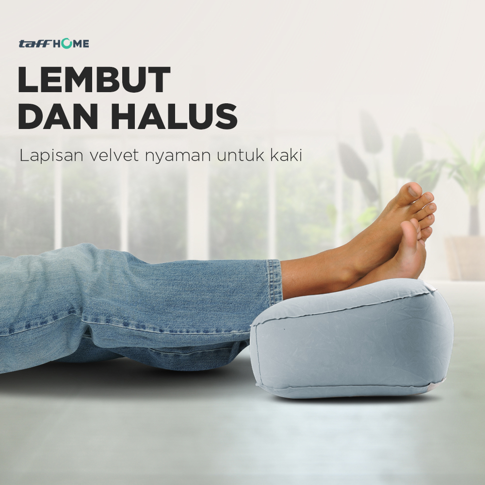 TaffHOME Bantal Angin Kaki PVC Inflatable Relaxing Pillow - JJ06114 Gambar produk TaffHOME Bantal Angin Kaki PVC Inflatable Relaxing Pillow - JJ06114 - 2
