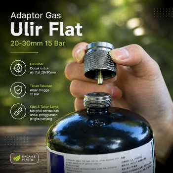 EVMAKS Adaptor Gas Camping Universal Flat Tank 20-30mm 15 Bar - Z50