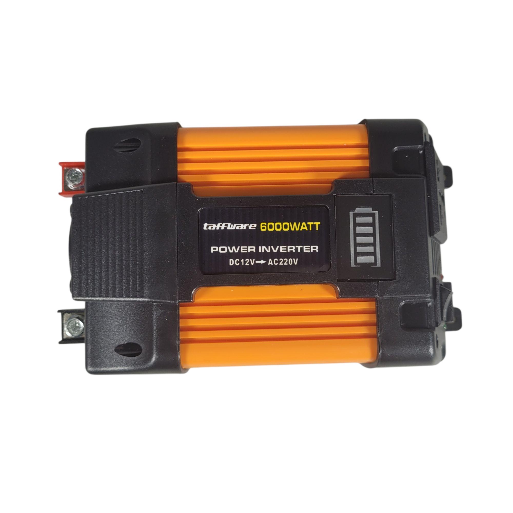 Taffware Car Power Inverter Transformer DC 12V to AC 220V 6000W - Q6000 Gambar produk Taffware Car Power Inverter Transformer DC 12V to AC 220V 6000W - Q6000 - 2