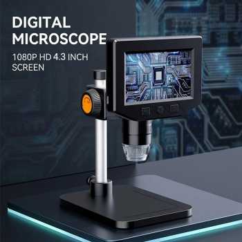 AOERWEI Mikroskop Digital Monitor 1080P 1000x 4.3 Inch 2MP 2000mAh - P220