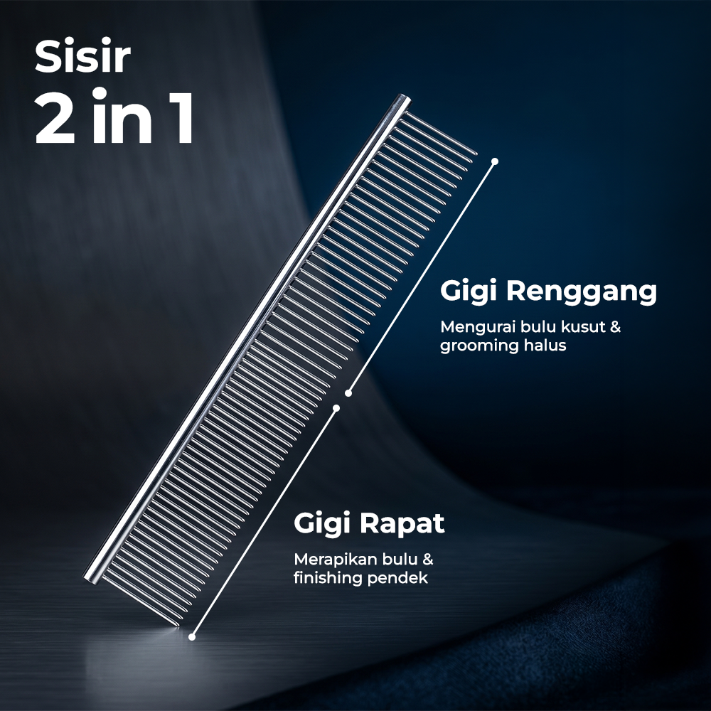 THREE SOUTH Set Gunting Grooming Perawatan Bulu Anjing 5in1 - TS-5 Gambar produk THREE SOUTH Set Gunting Grooming Perawatan Bulu Anjing 5in1 - TS-5 - 5