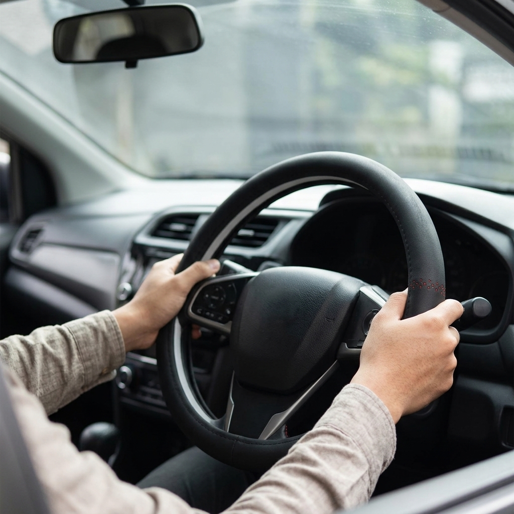 AUTOJZ Cover Setir Mobil Suede Non Slip Ultra Thin Steering Wheel 38cm - V38 Gambar produk AUTOJZ Cover Setir Mobil Suede Non Slip Ultra Thin Steering Wheel 38cm - V38 - 1