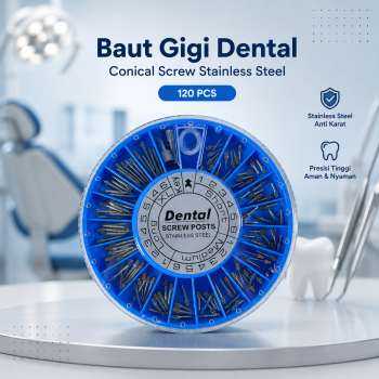 NORDIN Baut Gigi Dental Conical Screw Post Stainless Steel 120 PCS - FL12