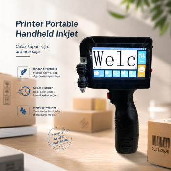 Gambar produk Taffware Mesin Printer Portable Handheld Intelligent Inkjet Printer - PIG800
