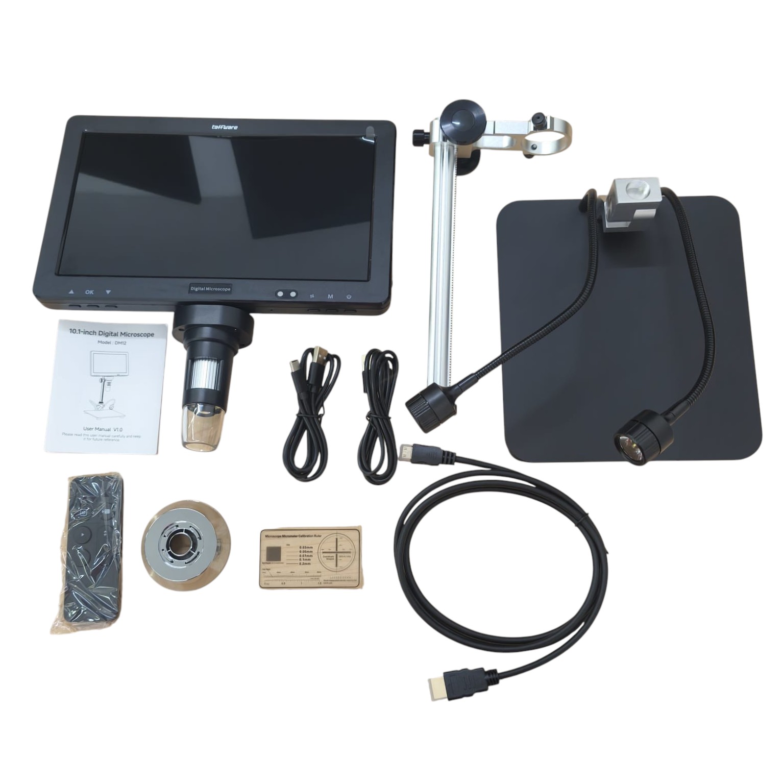 Taffware Mikroskop Digital Monitor 1080P 1200x 10.1 Inch IPS 3000mAh - DM12 Gambar produk Taffware Mikroskop Digital Monitor 1080P 1200x 10.1 Inch IPS 3000mAh - DM12 - 8