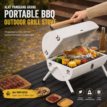 Xbess Alat Panggang Arang Portable BBQ Outdoor Grill Stove - K-707