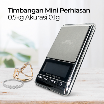 Gambar produk Taffware Digipounds Timbangan Emas Mini Digital Multifungsi 500g 0.1g - EK518