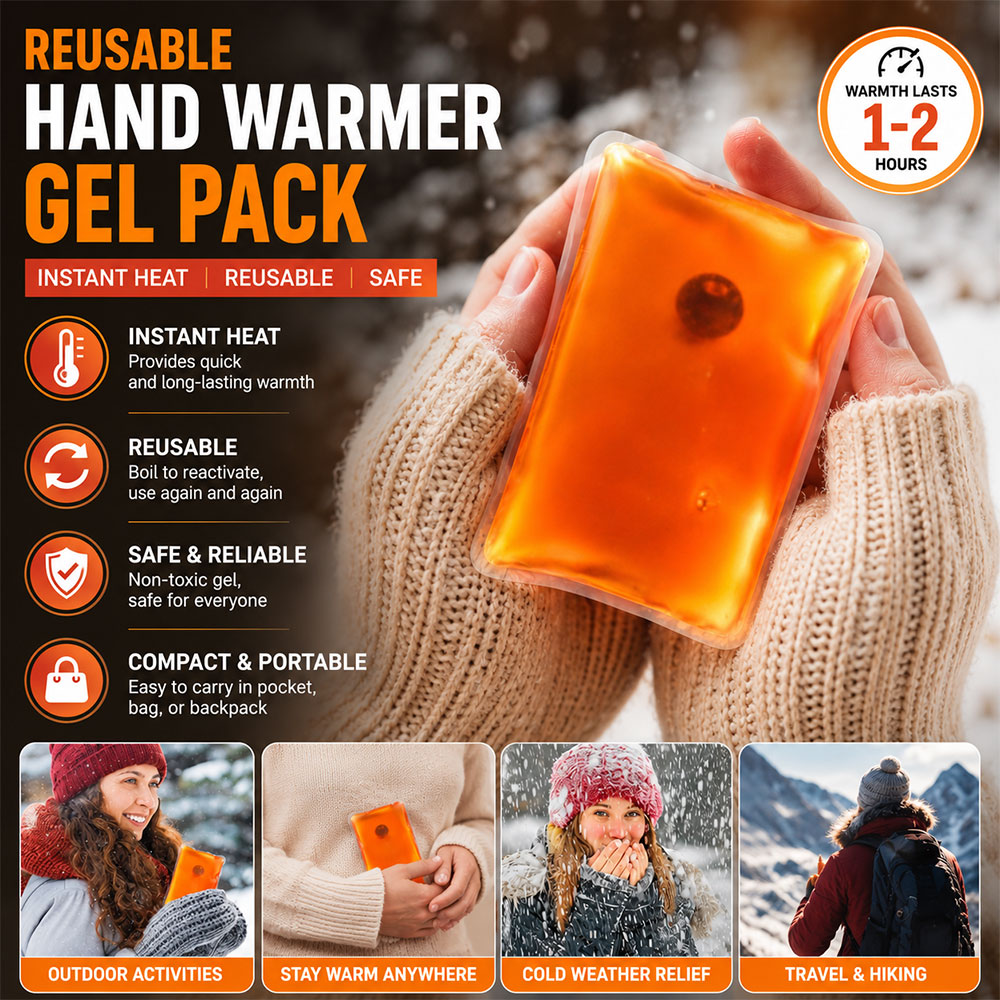 Coldchill Pack Gel Menghangatkan Tangan Kompres Hand Warmer Reusable - BZ560 Gambar produk Coldchill Pack Gel Menghangatkan Tangan Kompres Hand Warmer Reusable - BZ560 - Utama