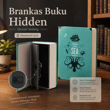Gambar produk HOMESAFE Kotak Buku Novel Safety Box Hidden Storage Password Lock - KB-30P