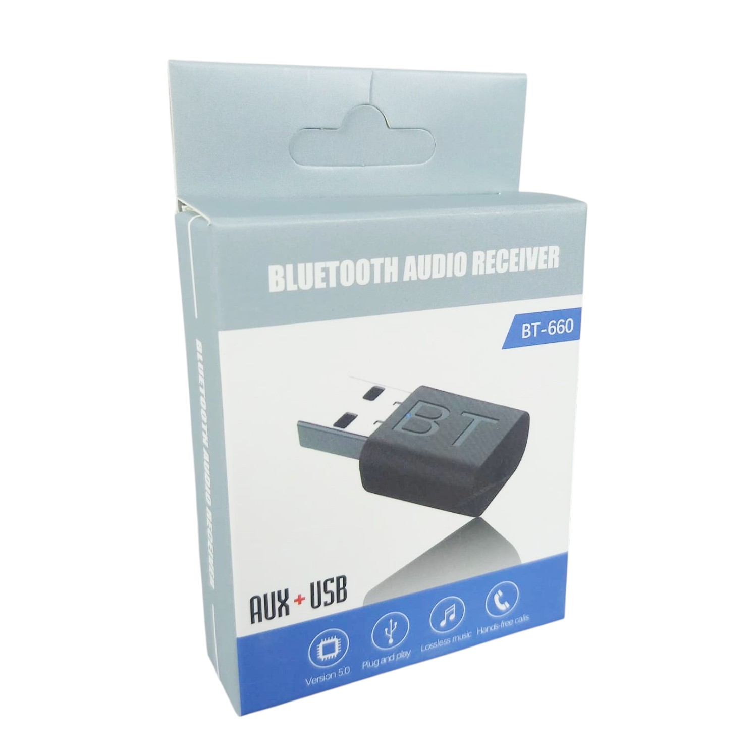 JCKEL USB Audio Bluetooth Dongle 5.0 2in1 Transmitter Receiver AUX - B16C Gambar produk JCKEL USB Audio Bluetooth Dongle 5.0 2in1 Transmitter Receiver AUX - B16C - Kemasan