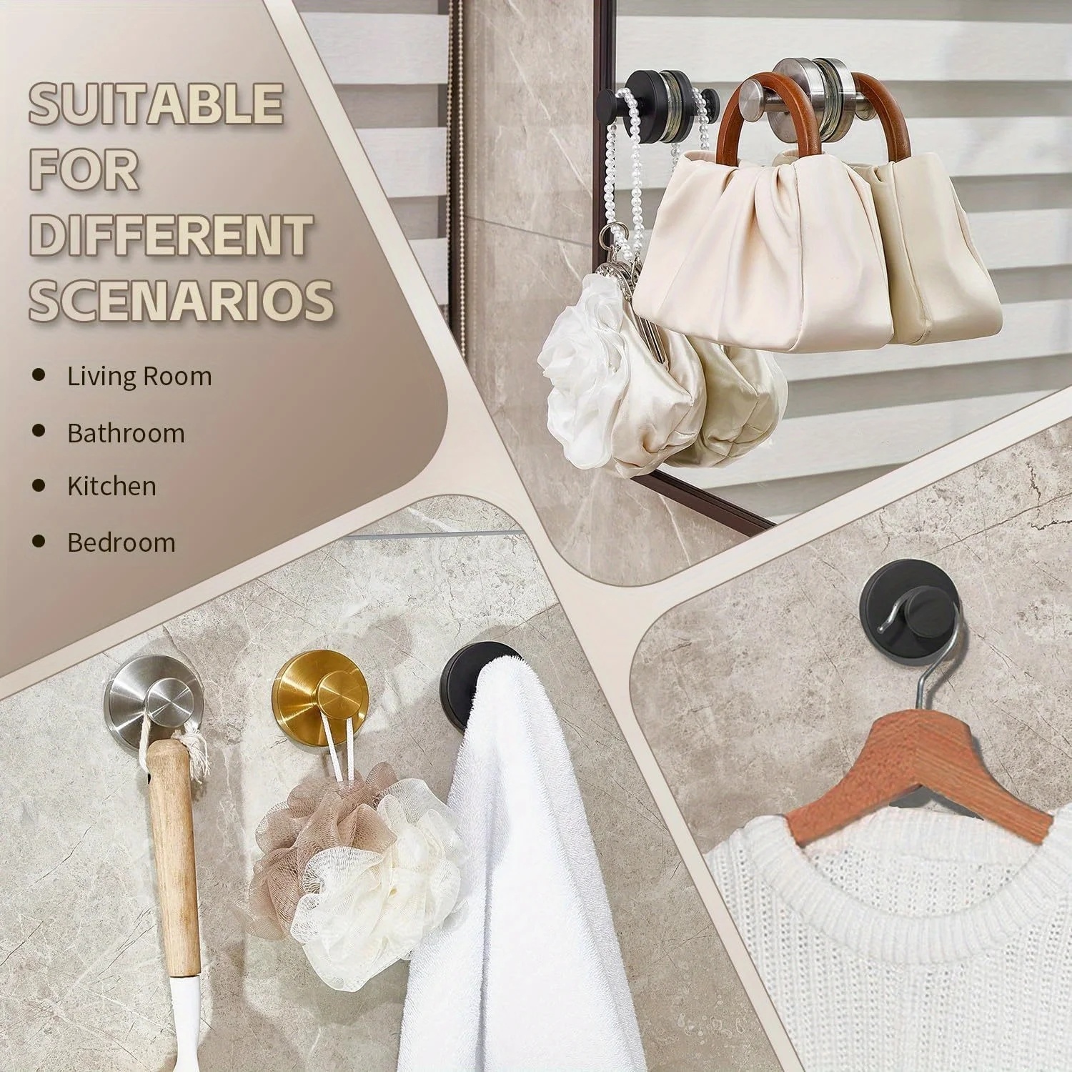 PEUTIER Gantungan Dinding Kapstok Suction Cup Hook Stainless Steel - MT80 Gambar produk PEUTIER Gantungan Dinding Kapstok Suction Cup Hook Stainless Steel - MT80 - 5