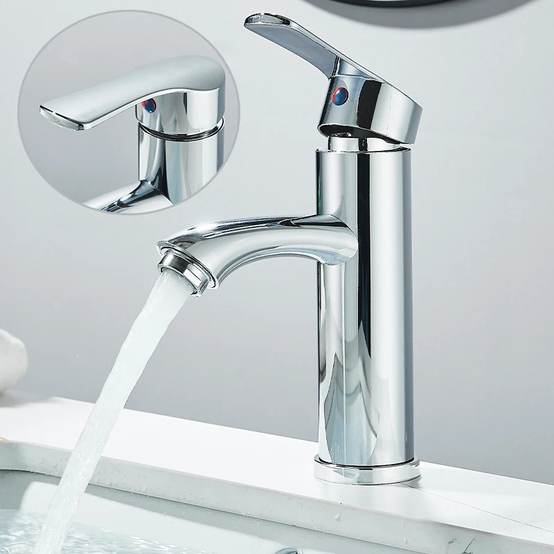 BATHE PROJECT Keran Air Wastafel Mixer Panas Dingin Basin Faucet - K030 Gambar produk BATHE PROJECT Keran Air Wastafel Mixer Panas Dingin Basin Faucet - K030 - Utama