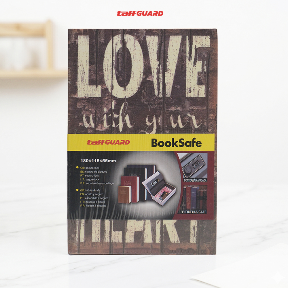 Gambar produk TaffGUARD Brankas Buku Novel Password Hidden Safe Box Size S - KB-20P - Kemasan
