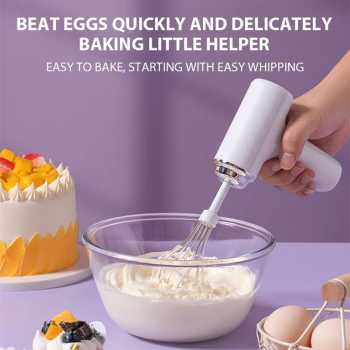 HAOY Mixer Elektrik 3 Kecepatan Hand Whisk Multi Function 13W 800mAh - HMF30
