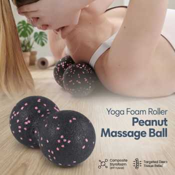 Mertrava Yoga Foam Roller Peanut Massage Styrofoam 16cm - D335