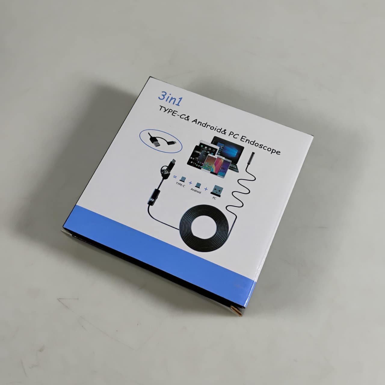 JWHCAM Kamera Endoskopi Industrial Endoscope Type C 3M 5.5mm 6LED 480P - AN98A Gambar produk JWHCAM Kamera Endoskopi Industrial Endoscope Type C 3M 5.5mm 6LED 480P - AN98A - Kemasan