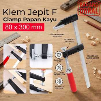 WORKPRO Klem F Clamp Jepit Papan Kayu Heavy Duty Woodworking - DEC04 (BARANG OBRAL)