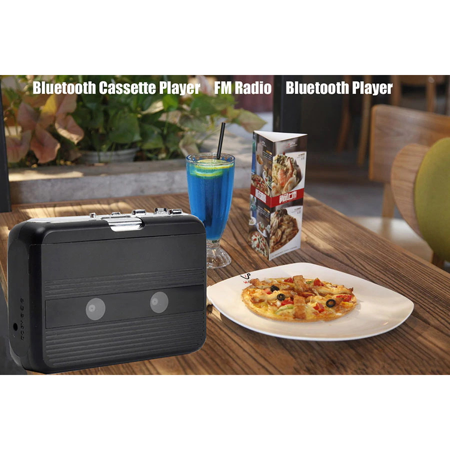 Tonivent Player Kaset Tape Walkman Cassette Player Bluetooth FM Radio - TON007B Gambar produk Tonivent Player Kaset Tape Walkman Cassette Player Bluetooth FM Radio - TON007B - 3
