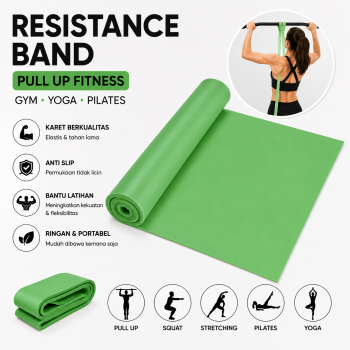 Slyz Resistance Band Pull Up Fitness Gym Yoga Pilates Anti Slip Karet - Slyz46