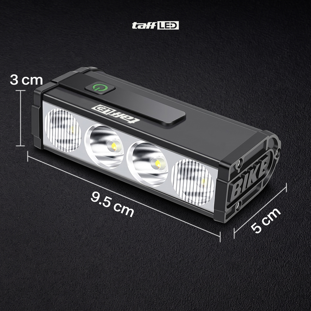 TaffLED Lampu Depan Sepeda LED Waterproof Rechargeable 3000 Lumens - LIG013 Gambar produk TaffLED Lampu Depan Sepeda LED Waterproof Rechargeable 3000 Lumens - LIG013 - 7