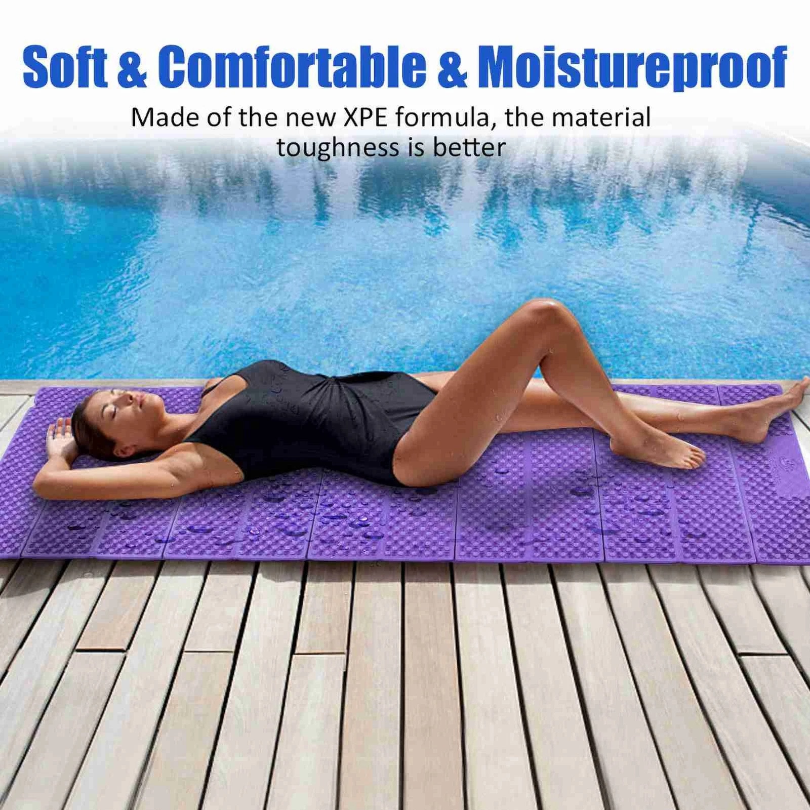 WALFRONT Matras Lipat Tenda Camping XPE Foam Waterproof Foldable Mat - QT-10 Gambar produk WALFRONT Matras Lipat Tenda Camping XPE Foam Waterproof Foldable Mat - QT-10 - 5