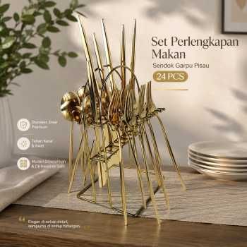 EWIN Set Perlengkapan Makan Sendok Garpu Elegan Cutlery Set 24 PCS - M1013