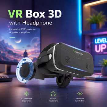 Gambar produk Shinecon VR Box 3D IMAX Screen Virtual Reality Glasses With Headphone - SC-G15E
